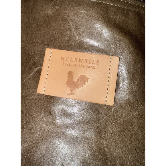 Meanwhile Back On The Farm Mocha Brown Shoulder Bag Leather Original Backpack - Picture 3 of 5